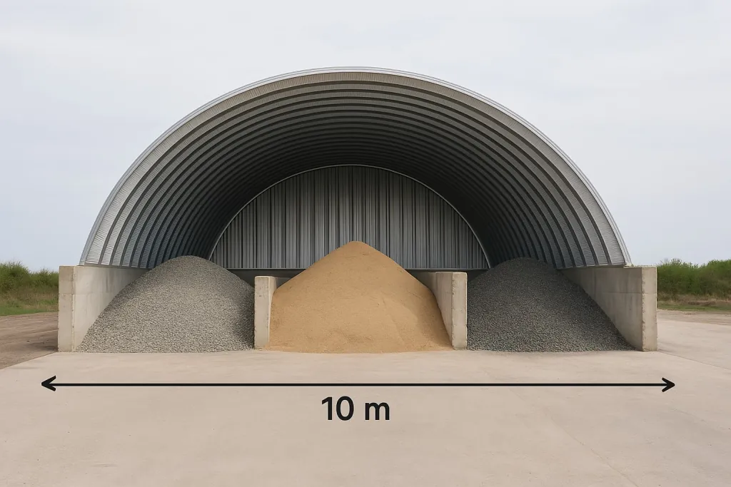 K-Span aggregates storage shelter