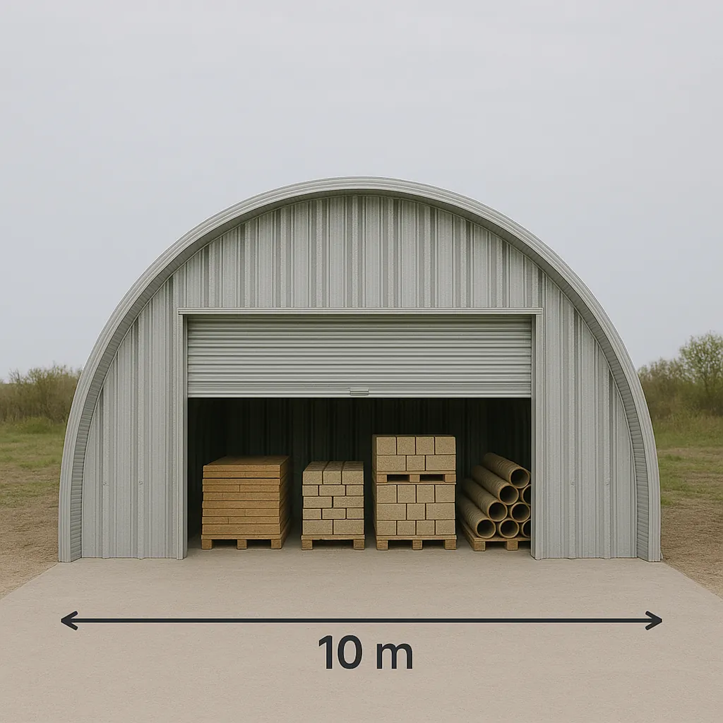 K-Span materials storage shelter
